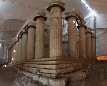 G37A8795 Panorama Temple d'Apollon à Bassae, recouvert à vie pour le protéger.